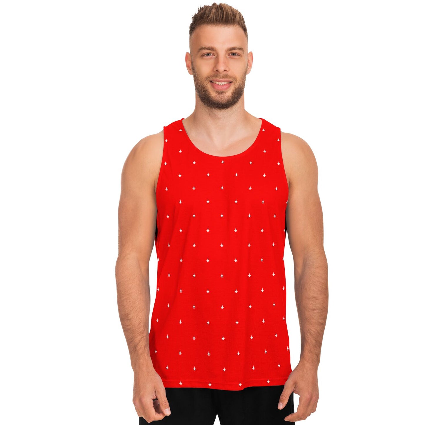 F-15 Jonathan Morgan Large Unisex Tank Top - #8 and white