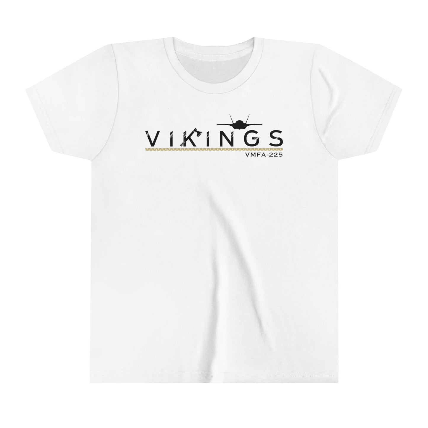 VMFA-225 White VIKINGS Youth Short Sleeve Tee