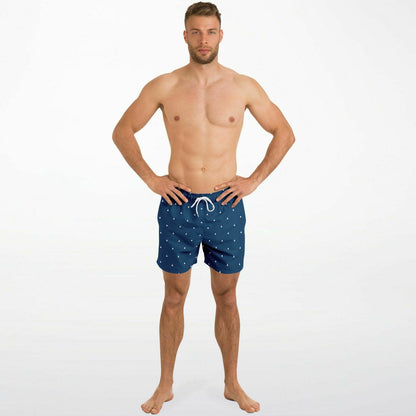 Allen Black Large F-22 #64 and white Swim Trunks Men - AOP
