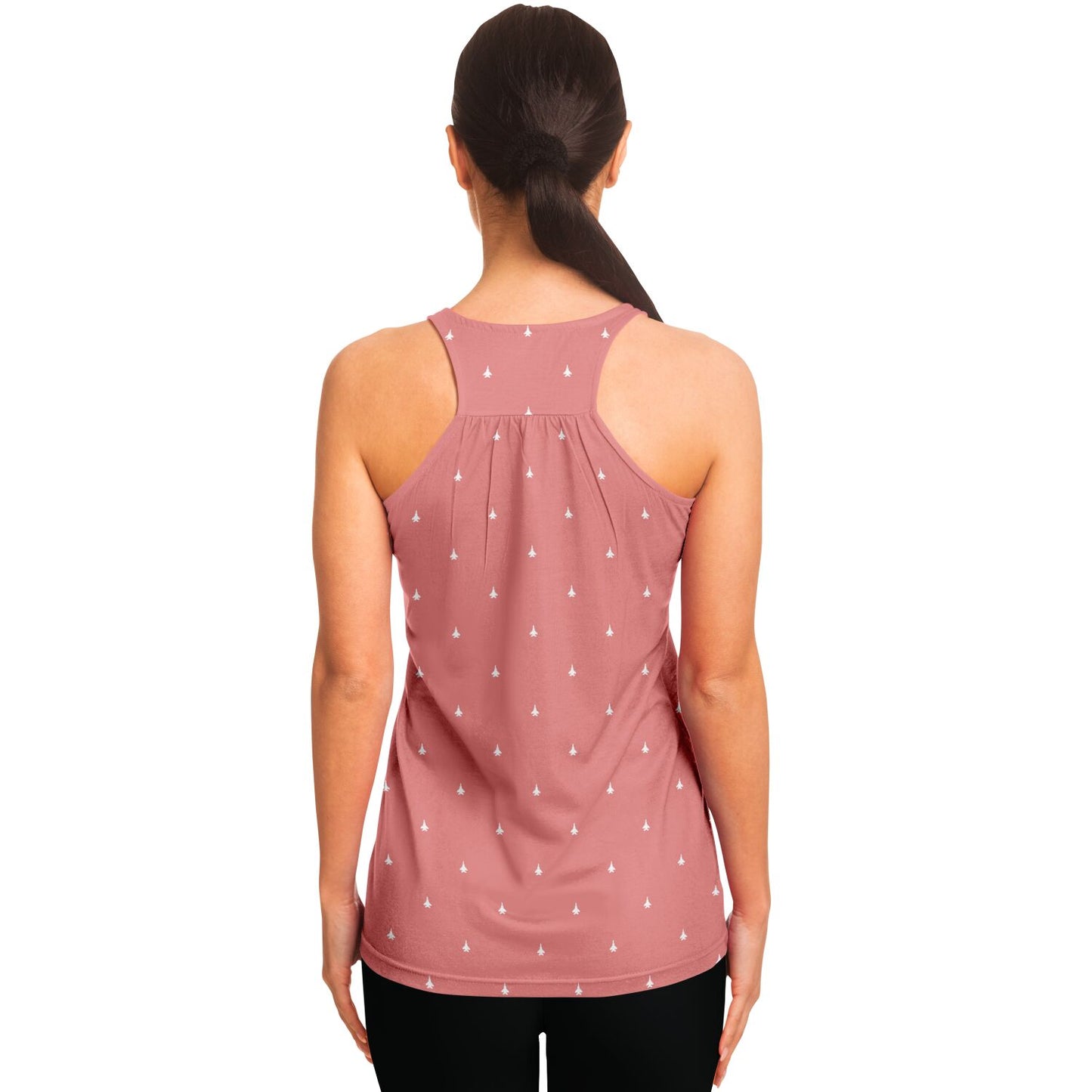 F-15C Michael Bednaz small Flowy Racerback Tank Top - AOP 28 and white