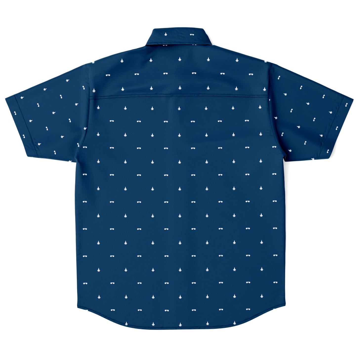 F-35B and glasses Short Sleeve Button Down Shirt