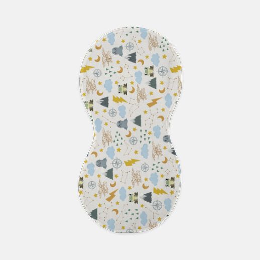 Baby SEAL Peanut Burp Cloth - Boy Pattern