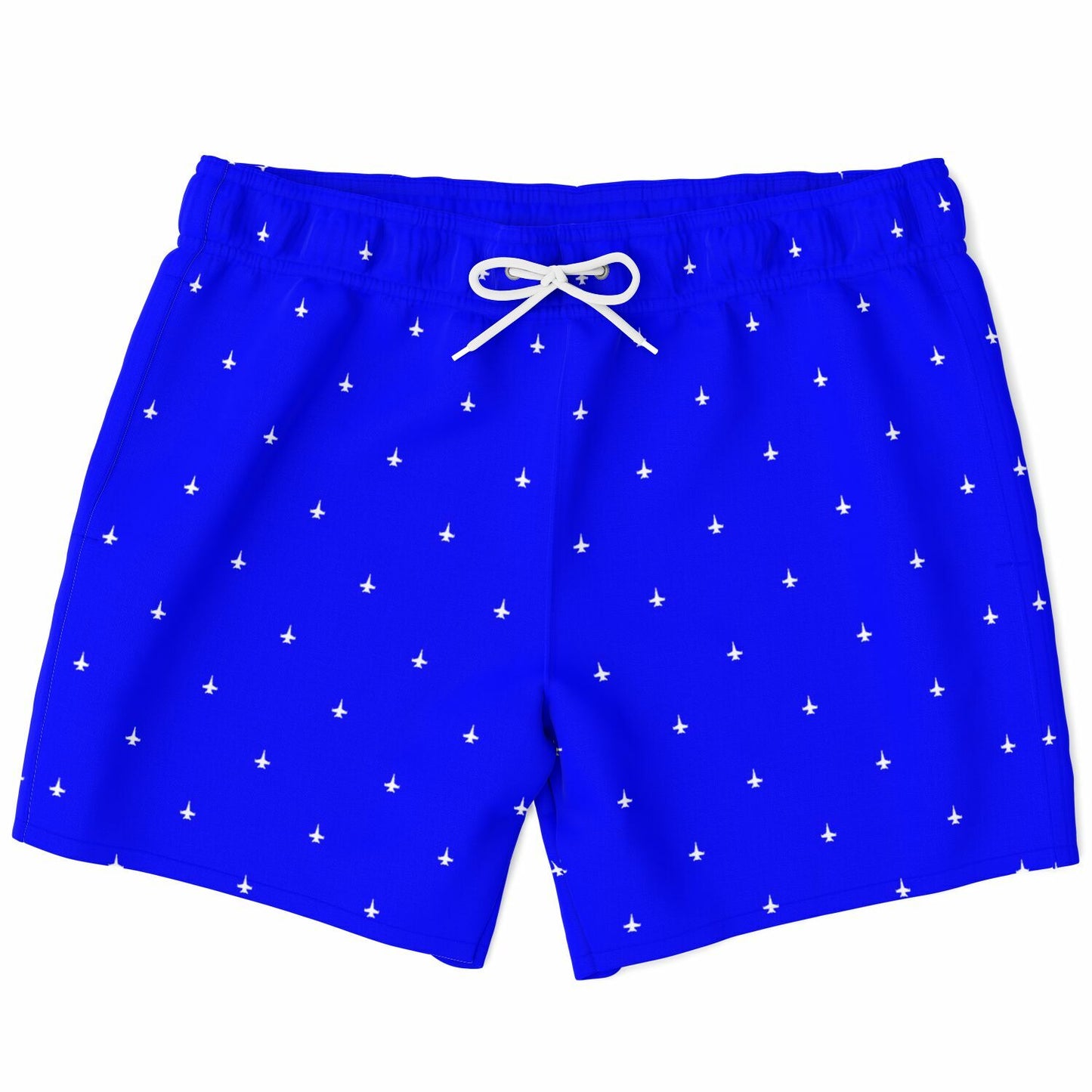 F-18 cd #14 and white Swim Trunks Men - AOP