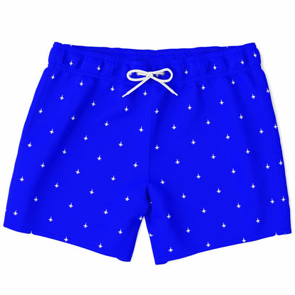 F-18 cd #14 and white Swim Trunks Men - AOP