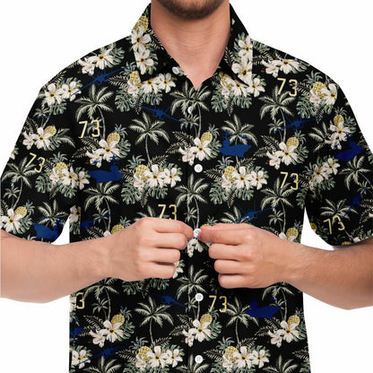 USS George Washington no order example Short Sleeve Button Down Shirt - AOP