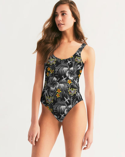 VX-30 Women's 'Black Hawaiian' One-Piece Swimsuit