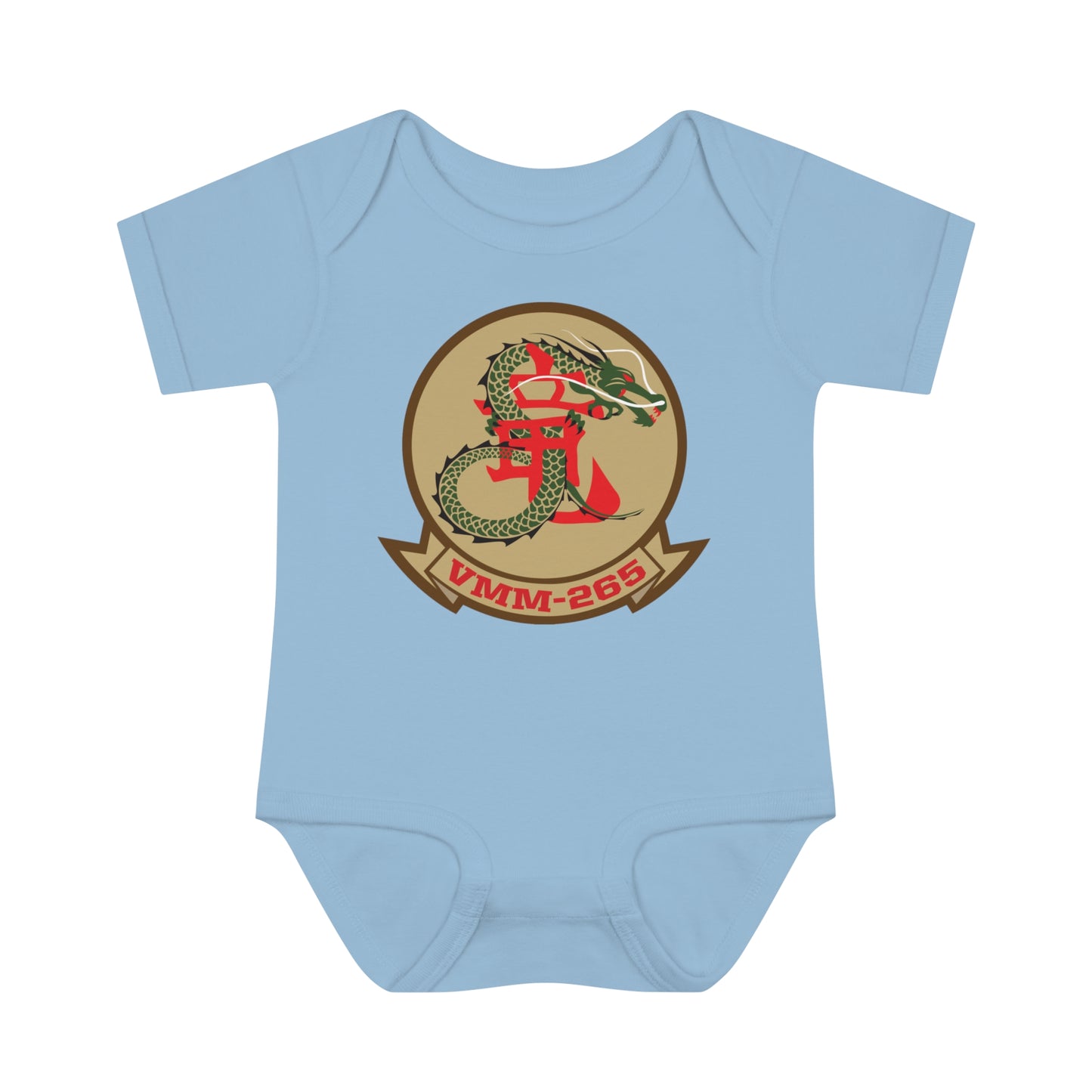 VMM-265 'TAN LOGO' Baby Onesie