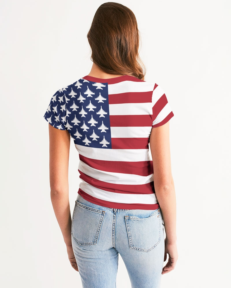 Growler American Flag Women's All-Over Print Tee