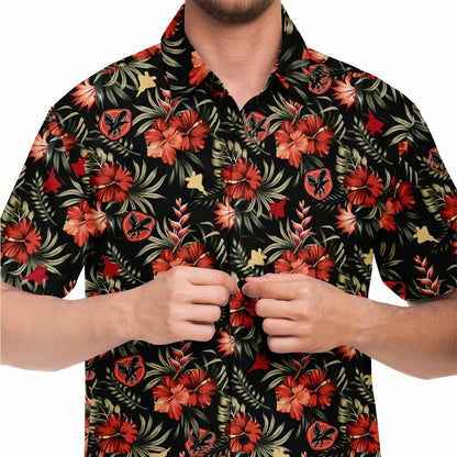 27th Fighter Squadron MUTED Short Sleeve Button Down Shirt - AOP