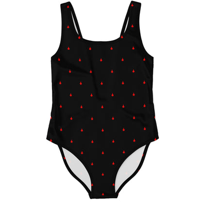 F-35B Amber Heguy Medium #8 and black One-Piece Swimsuit - AOP