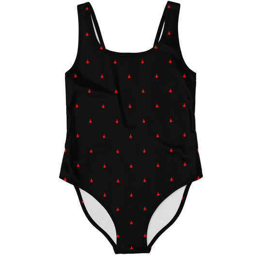 F-35B Amber Heguy Medium #8 and black One-Piece Swimsuit - AOP