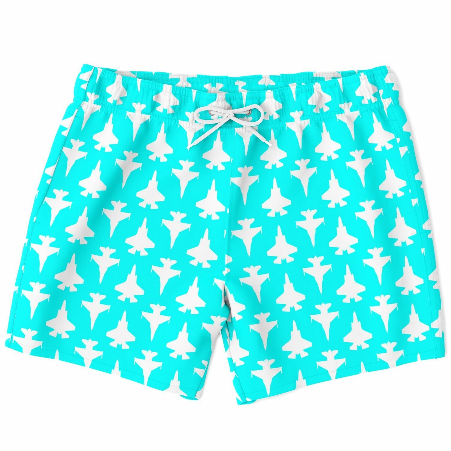 F-16 and F-35B #13 and white Swim Trunks Men - AOP