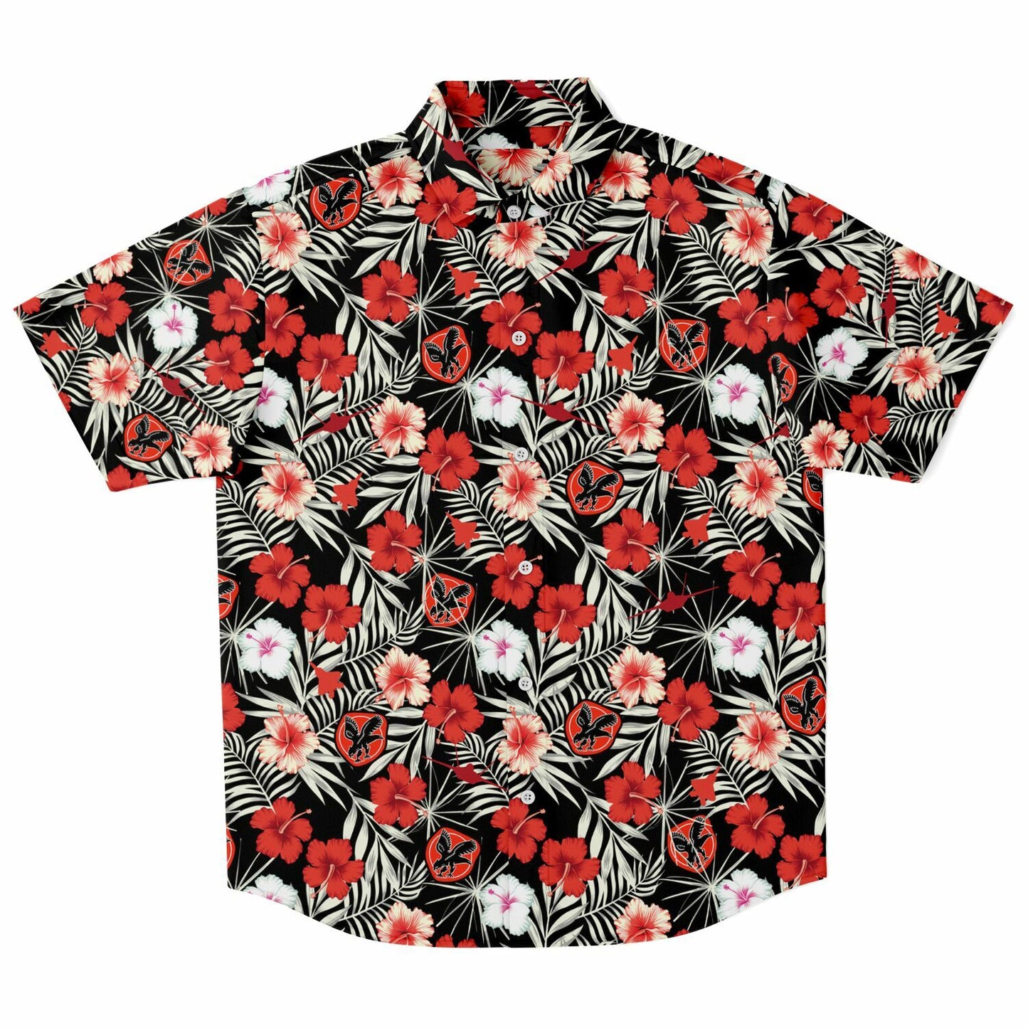 27th Fighter Squadron no order Short Sleeve Button Down Shirt - AOP