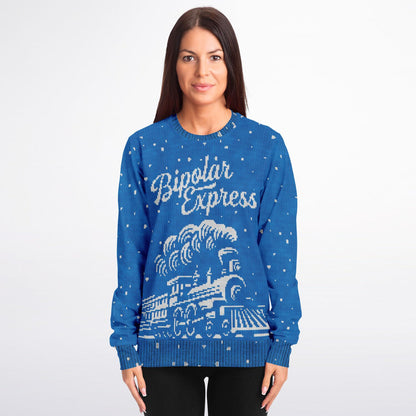 Bipolar Express Ugly Christmas Sweatshirt