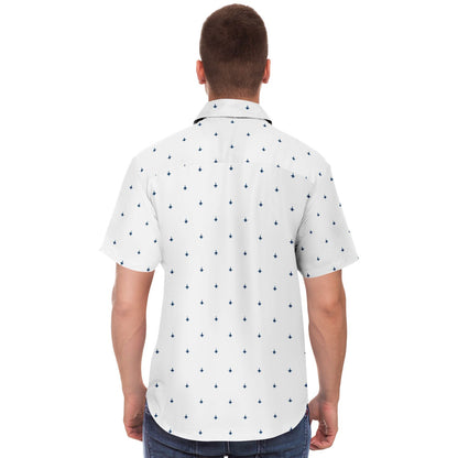 F-18 CD #64 and white Short Sleeve Button Down Shirt
