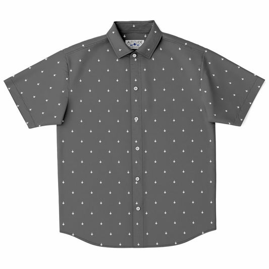 F-18 Super Hornet #3 grey and white jets Short Sleeve Button Down Shirt