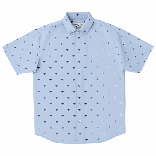 Cessna 177RG Cardinal RG (C77R) Short Sleeve Button Down Shirt - AOP