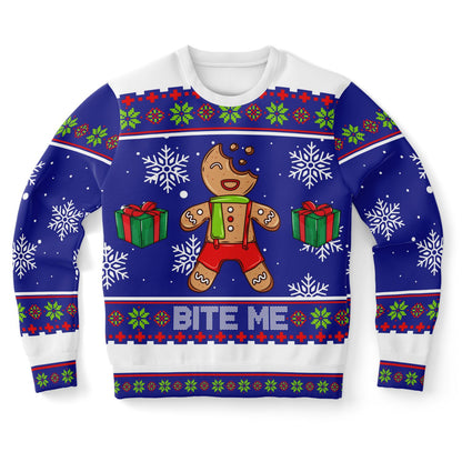 Bite me Ugly Christmas Sweatshirt