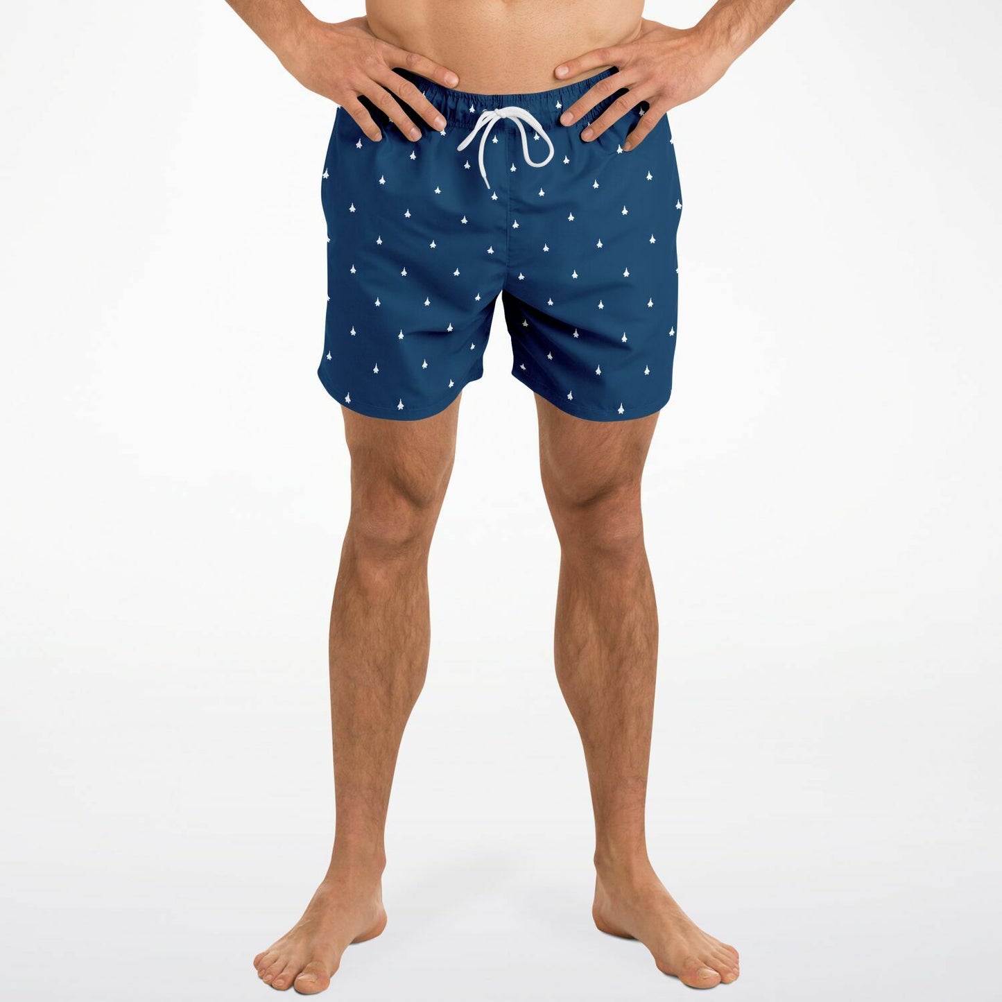 F-22 Mens Swim Trunks (Navy Blue)