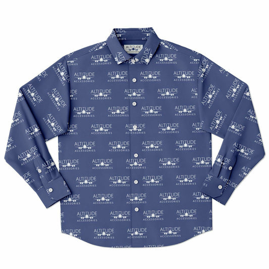 Mens Long Sleeve Button Down Shirt - AOP