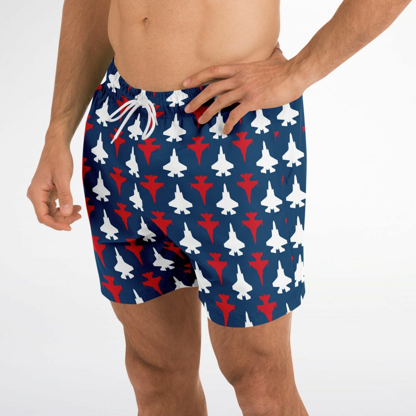 F-16 and F-35B Mens Swim Trunks