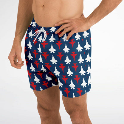 F-16 and F-35B Mens Swim Trunks