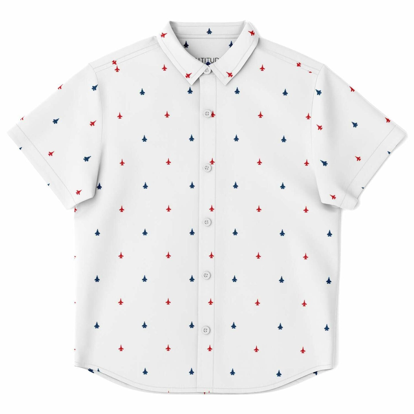 F-16 and F-35B Kids/Youth Short Sleeve Button Down Shirt