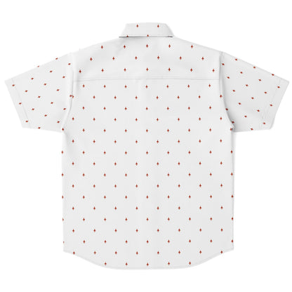 AV8B Harrier #47 and white Short Sleeve Button Down Shirt - AOP