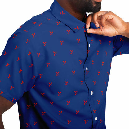 VFA-11 'The Red Rippers' Bolt and Balls Short Sleeve Button Down Shirt