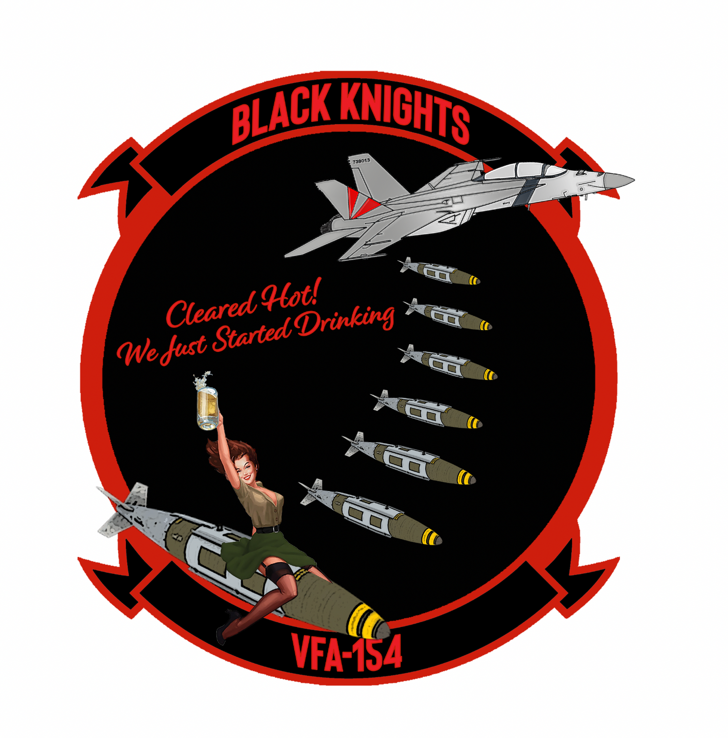 VFA-154 'Black Knights' Racerback Tank Top