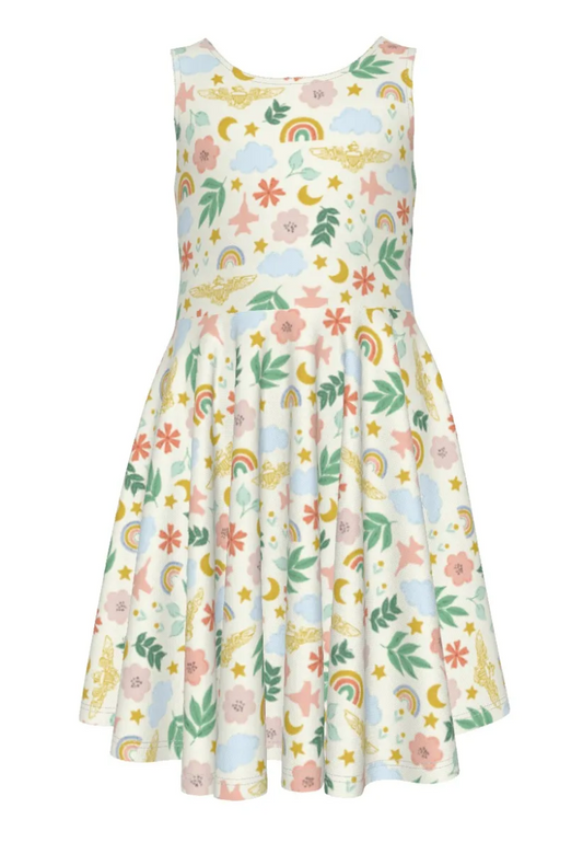 Girly Aviation Toddler/Girls Dress (Any Aircraft. Choose Wing Type)