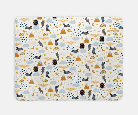 VFA-86 LOGO Sherpa Baby Blanket