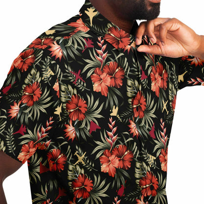 Grim Reapers '4 plane' Short Sleeve Button Down Shirt