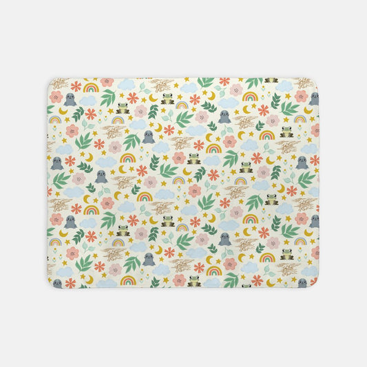 Baby SEAL Sherpa Blanket - Girl Pattern - 30" x 40"