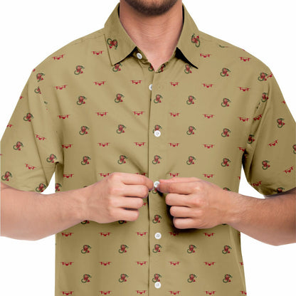 VMM-265 Mens Short Sleeve Button Down Shirt