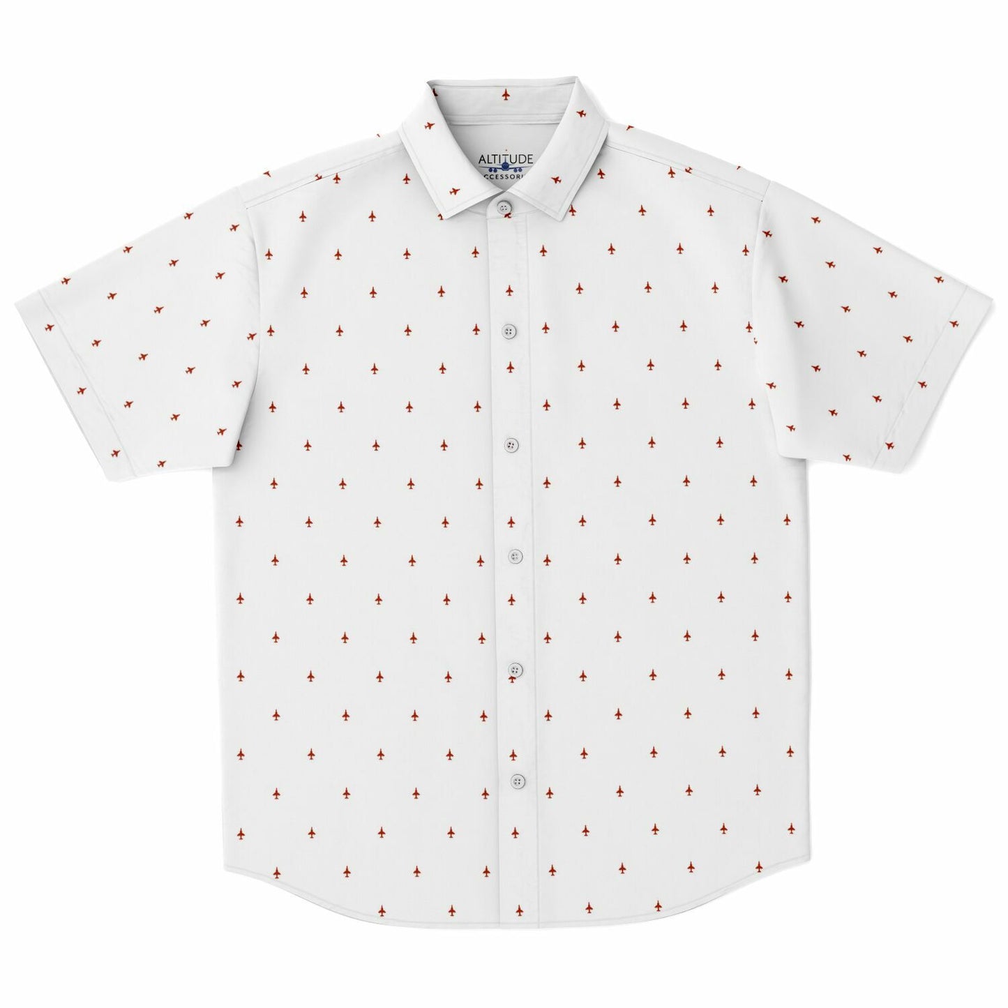 AV8B Harrier #47 and white Short Sleeve Button Down Shirt - AOP