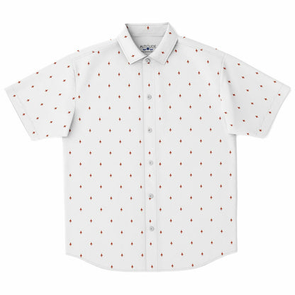 AV8B Harrier #47 and white Short Sleeve Button Down Shirt - AOP