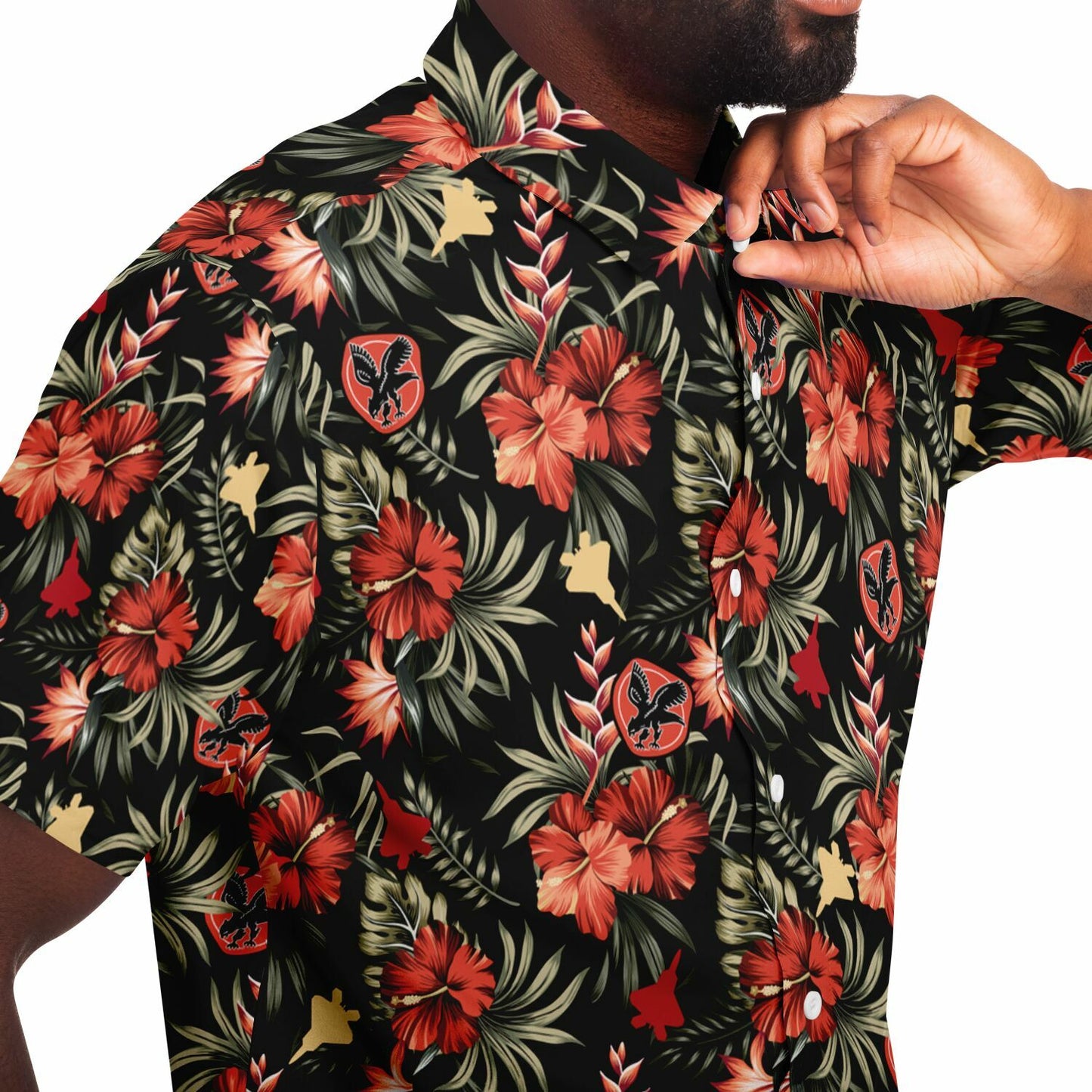 27th 41 Example no order Short Sleeve Button Down Shirt - AOP