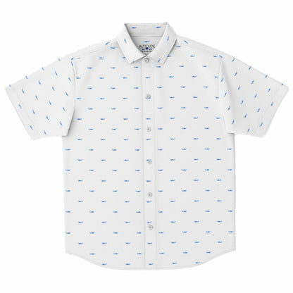 MH-60S #13 and white Short Sleeve Button Down Shirt - AOP