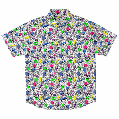 F-18 Super AND E-2D Throwback Short Sleeve Button Down Shirt - AOP
