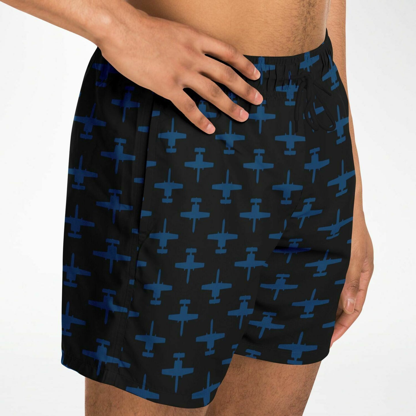 A-10 Kathryn Varden Large Swim Trunks Men - AOP Black and #64