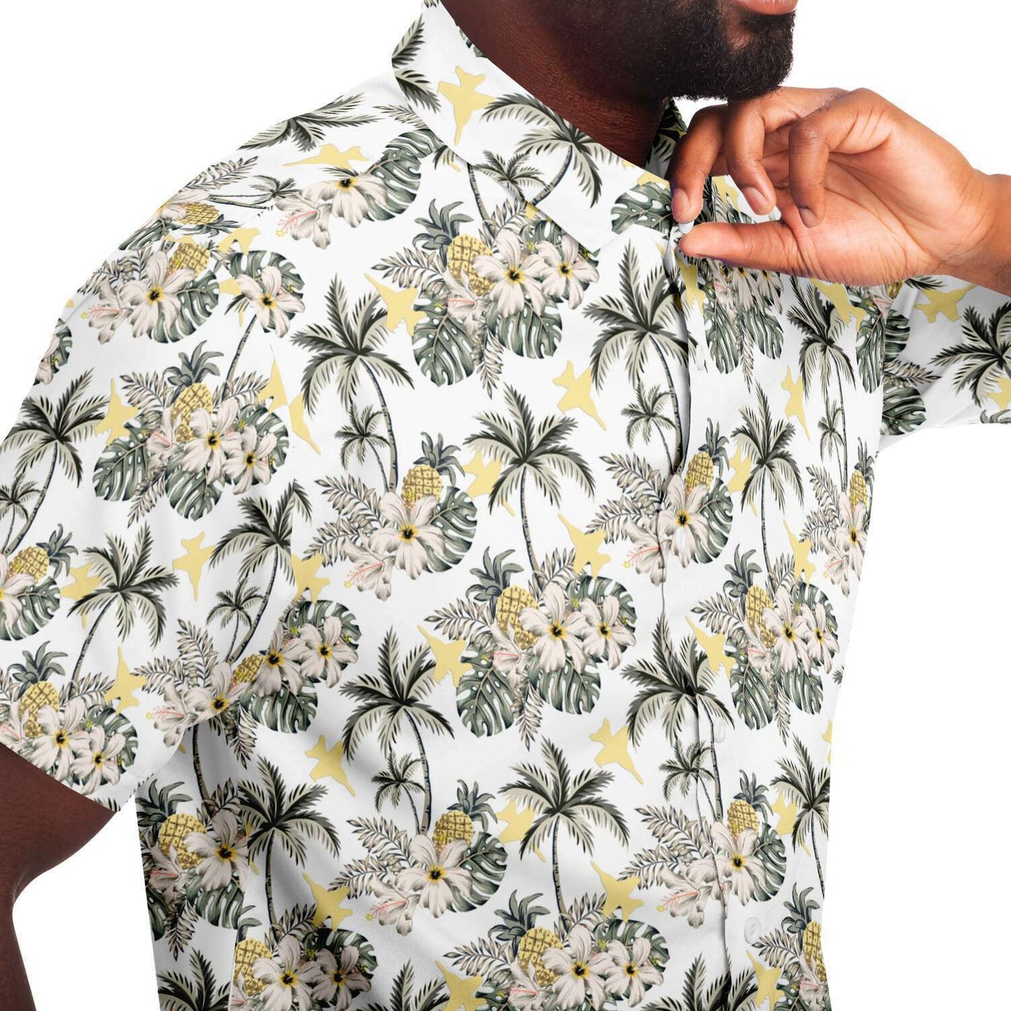 F-18 Super Hornet Hawaiian Button Down Shirt