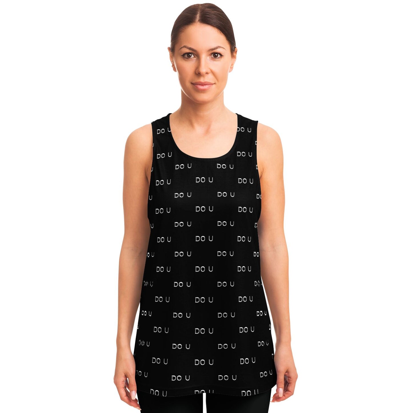 DO U BIGGER print Unisex Tank Top - AOP