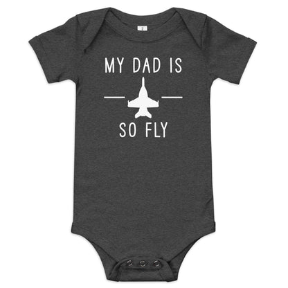 ANY Aircraft 'My Dad Is So Fly' Onesie (Customize any text)