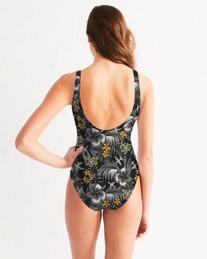 VX-30 Women's 'Black Hawaiian' One-Piece Swimsuit