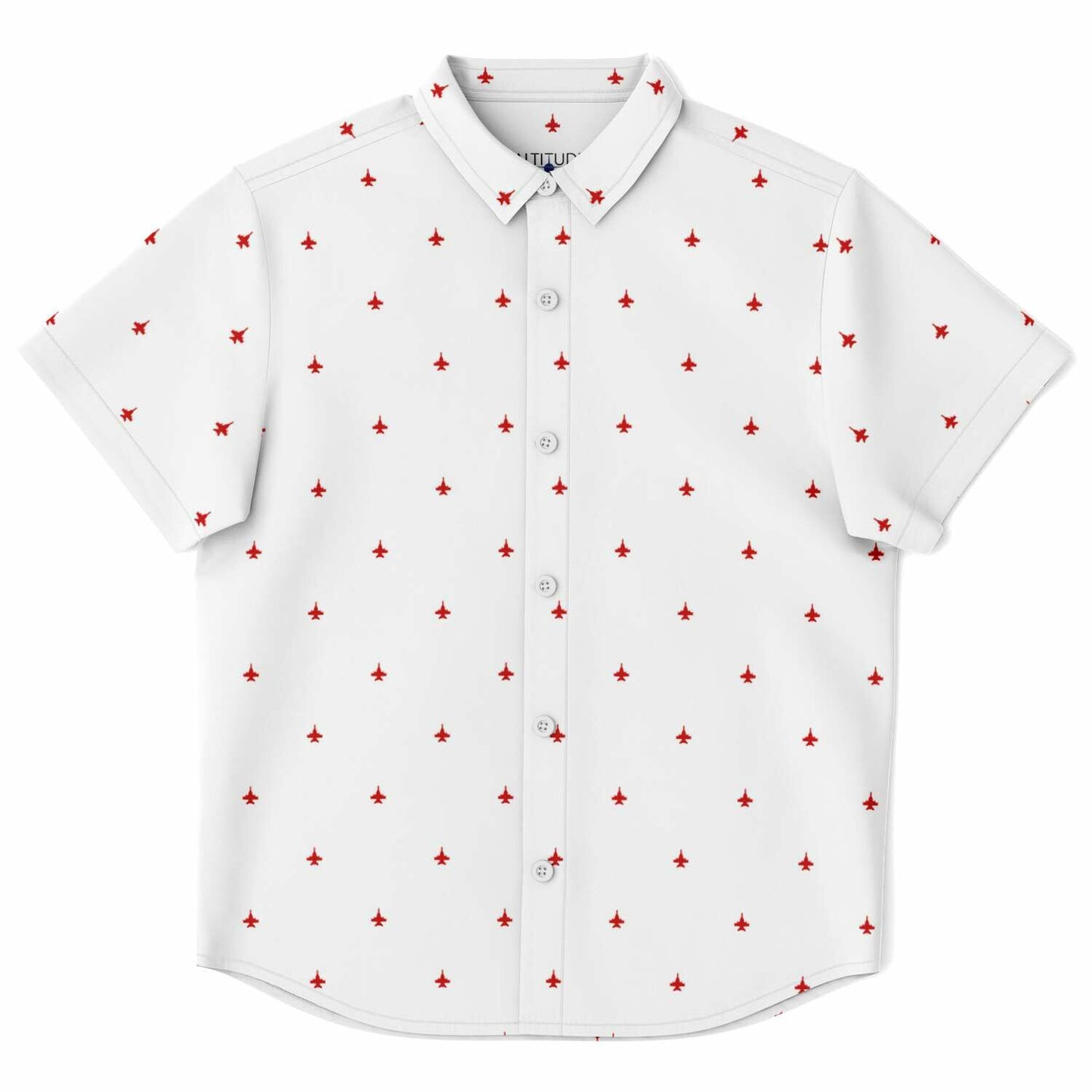 Growler Kids/Youth #48 planes Short Sleeve Button Down Shirt