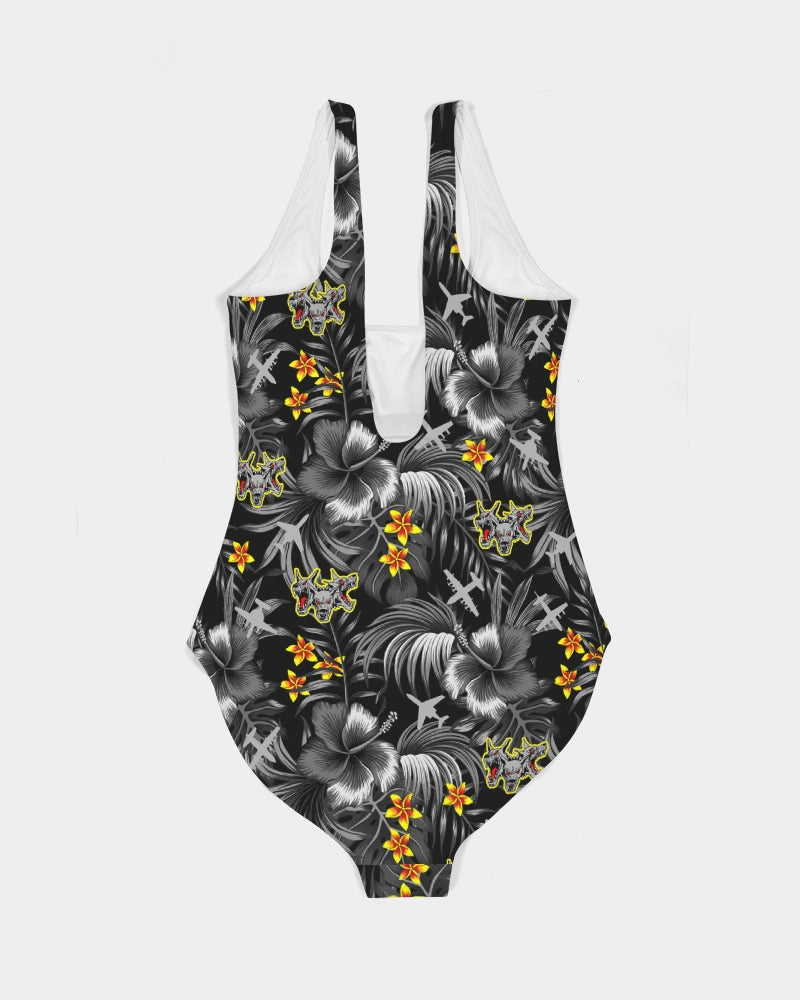 VX-30 Women's 'Black Hawaiian' One-Piece Swimsuit