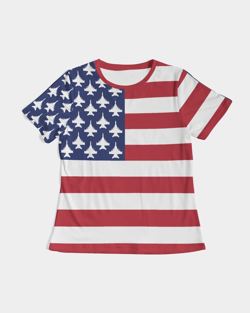 Growler American Flag Women's All-Over Print Tee