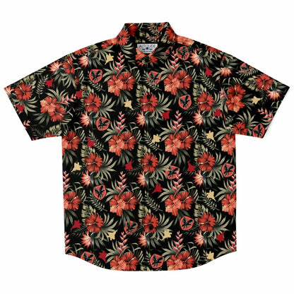 27th Fighter Squadron MUTED Short Sleeve Button Down Shirt - AOP