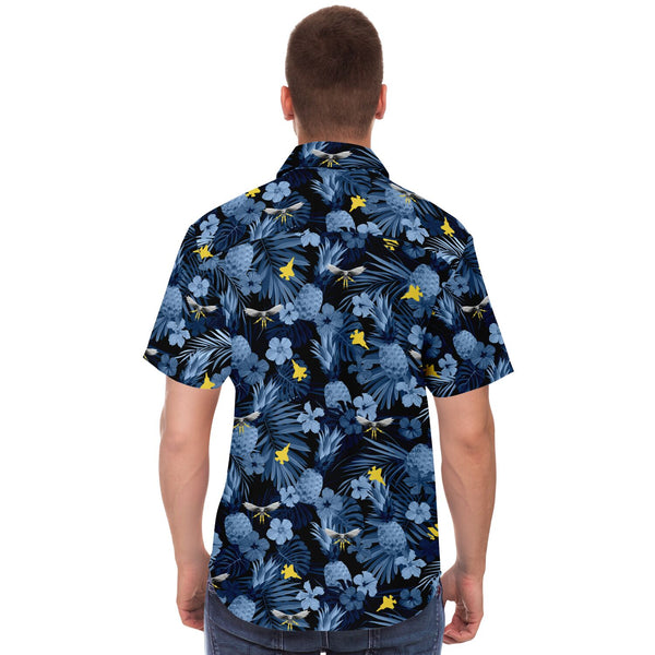 VMFAT-502 Mens 'Hawaiian Print' Button Down Shirt